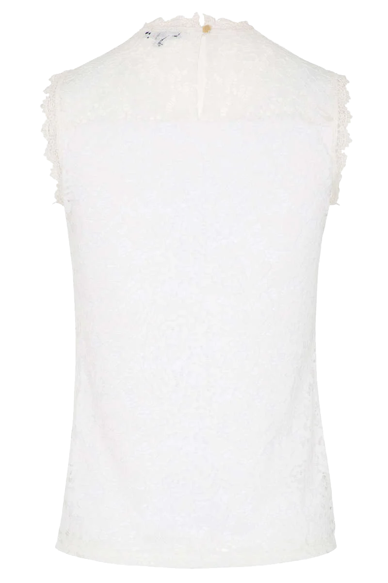 Damen Spitzen-Trachtenshirt ärmellos
