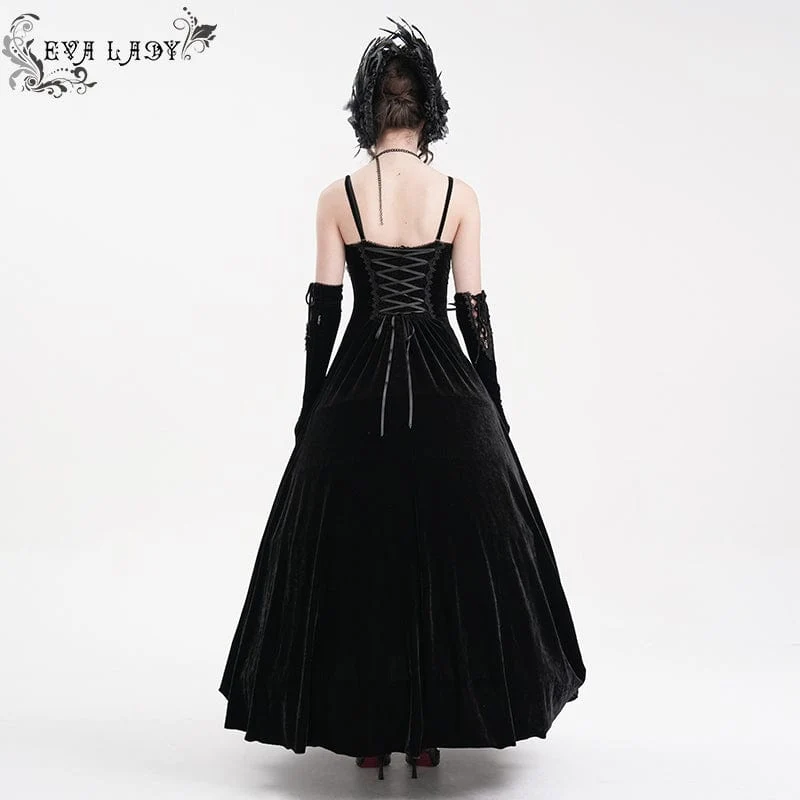 Damen Gothic Quasten Schnürung Unterkleid Hochzeitskleid