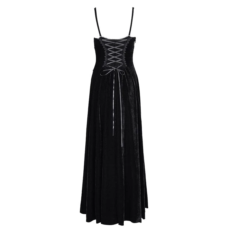 Damen Gothic Quasten Schnürung Unterkleid Hochzeitskleid