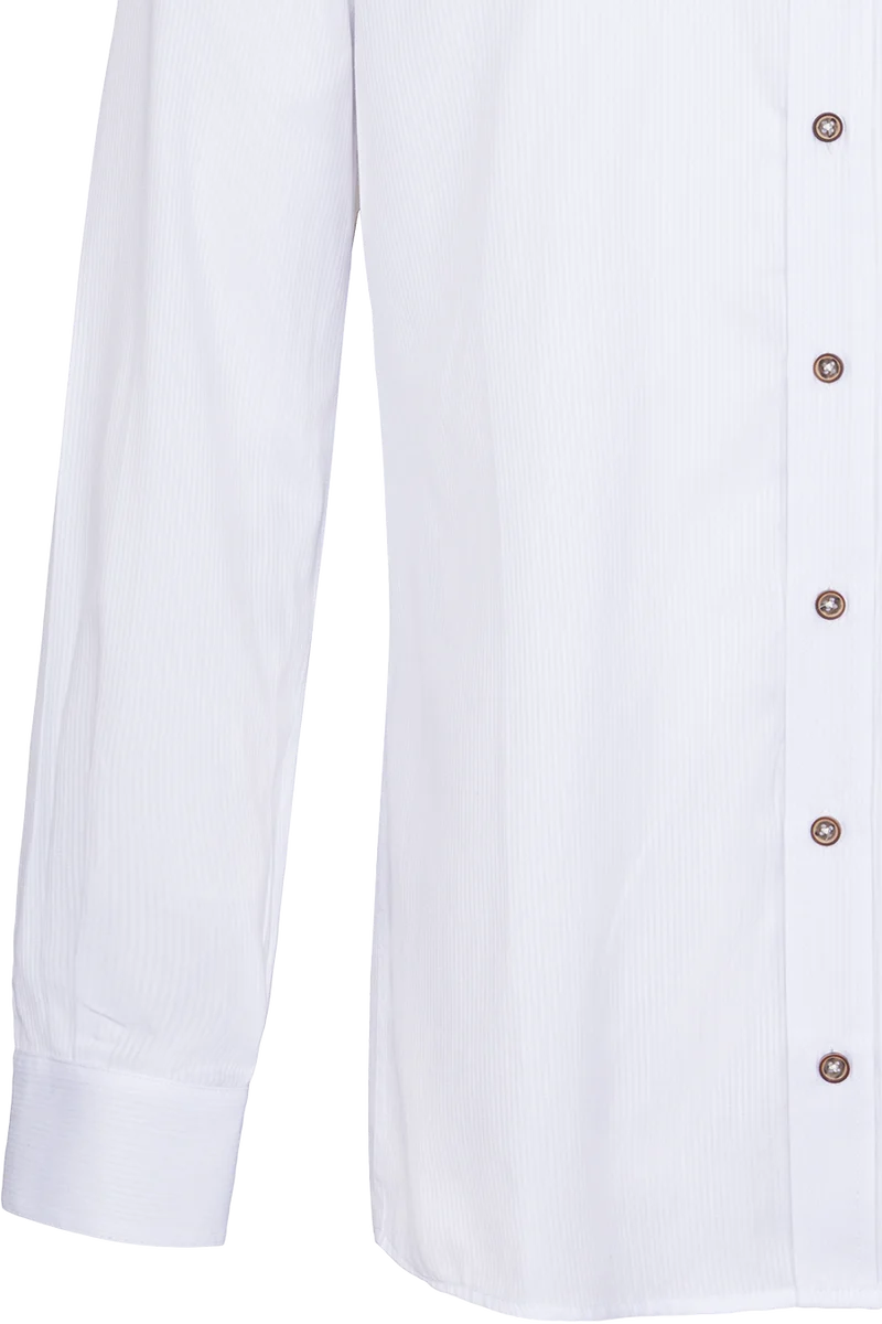 Herren Stehkragenhemd Slim Fit gestreift