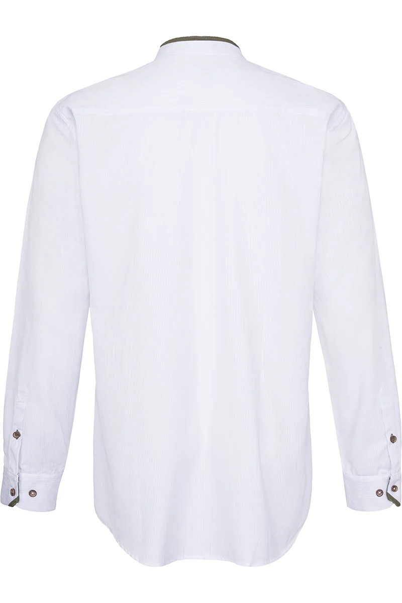 Herren Stehkragenhemd Slim Fit gestreift