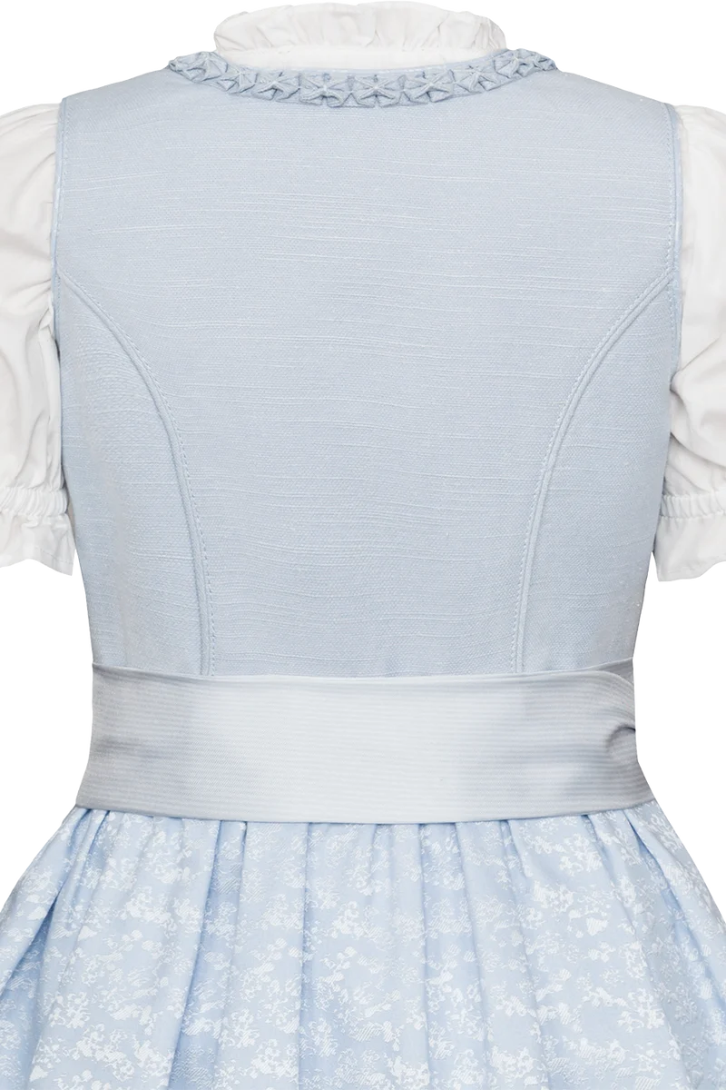 Kinderdirndl Leinenmix Froschgoscherlrüsche mit Dirndlbluse