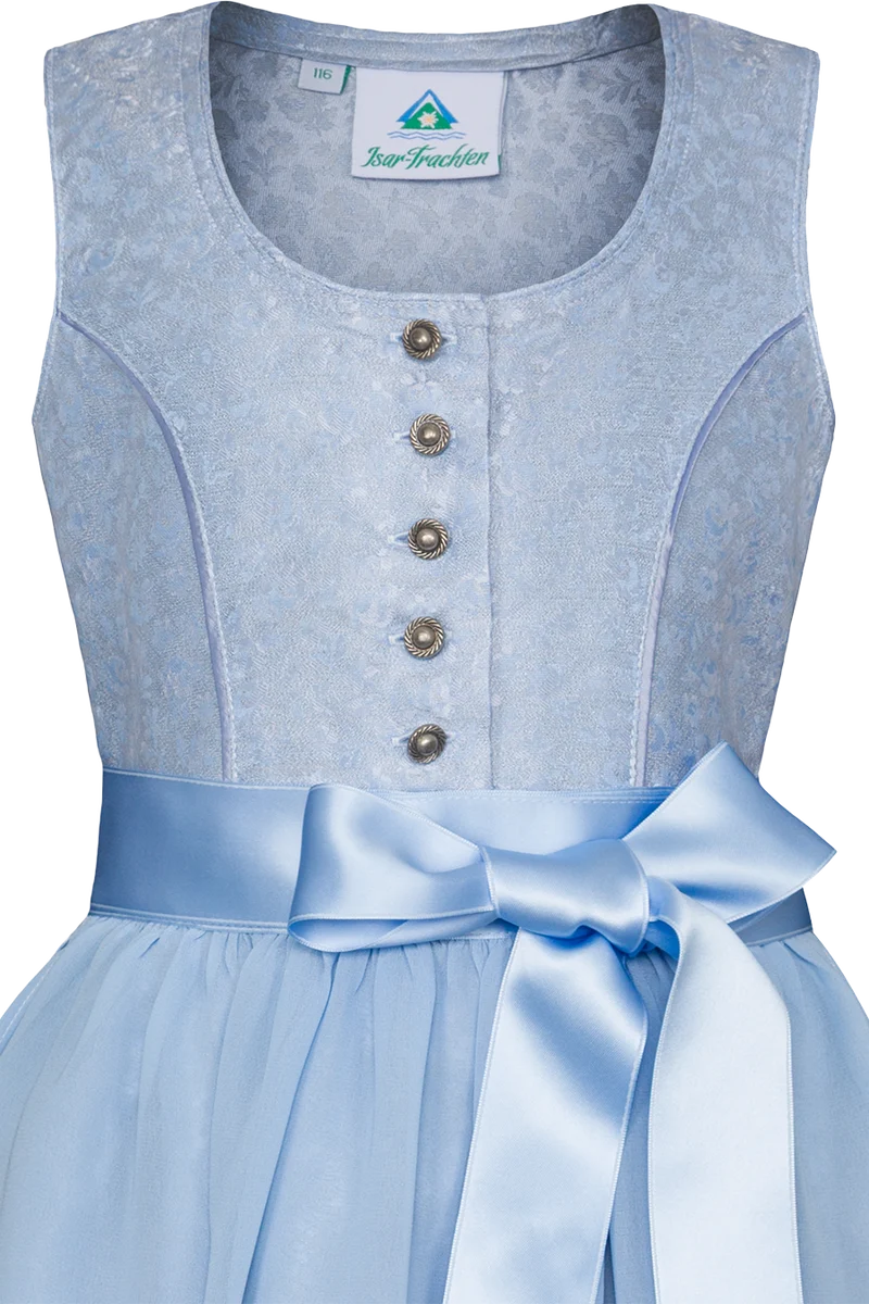 Mädchen Dirndl mit Schürze aus Chiffon