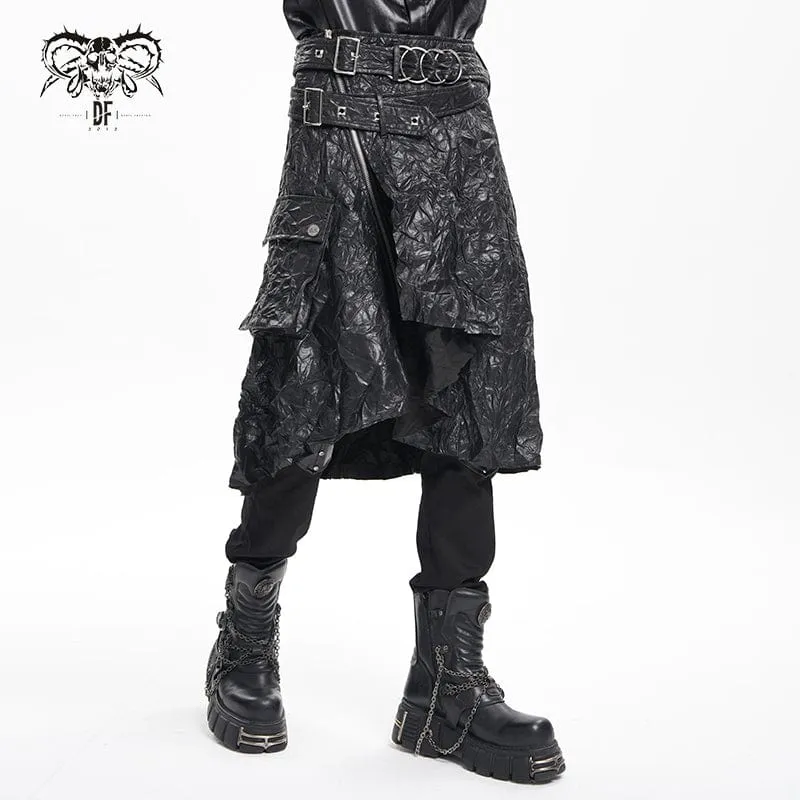 Gothic-Rock mit Ringösen zum Anschnallen für Herren