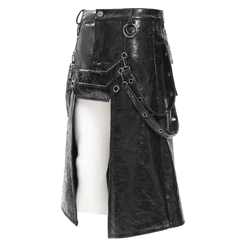 Gothic Rock mit Ösen und Riemenringen für Herren