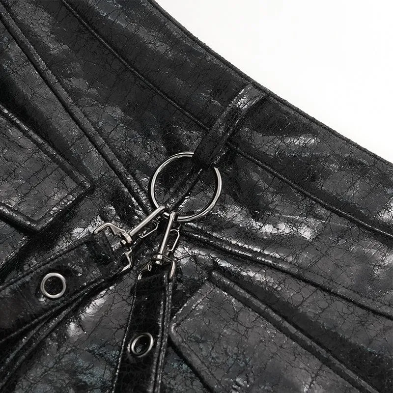 Gothic Rock mit Ösen und Riemenringen für Herren