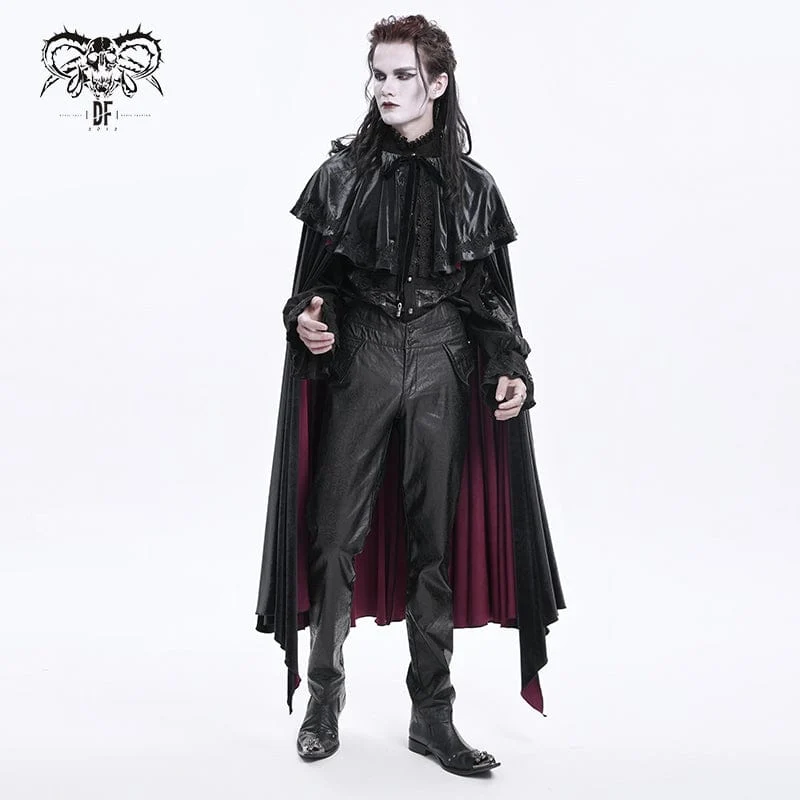 Gothic-Hose aus Kunstleder mit hoher Taille für Herren