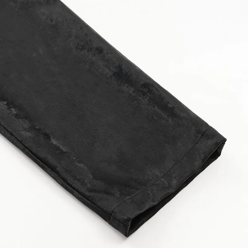 Gothic-Hose mit Spaghettiträgern zum Anschnallen für Herren
