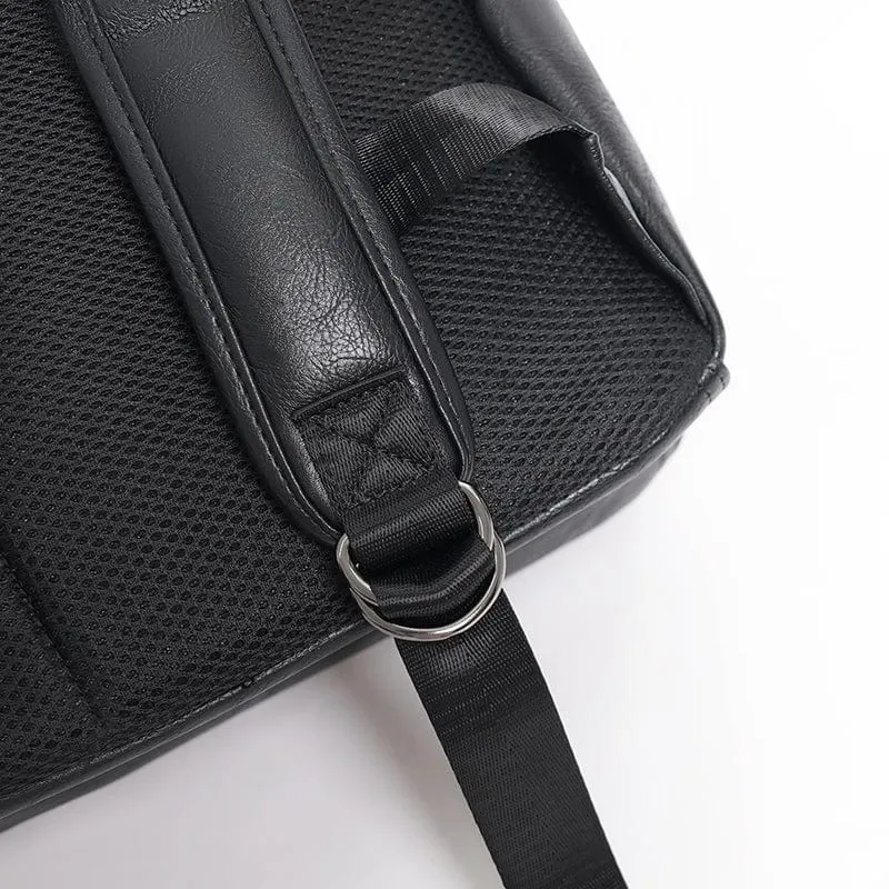 Gothic-Tasche mit Totenkopf-Motiv und Schnalle für Herren