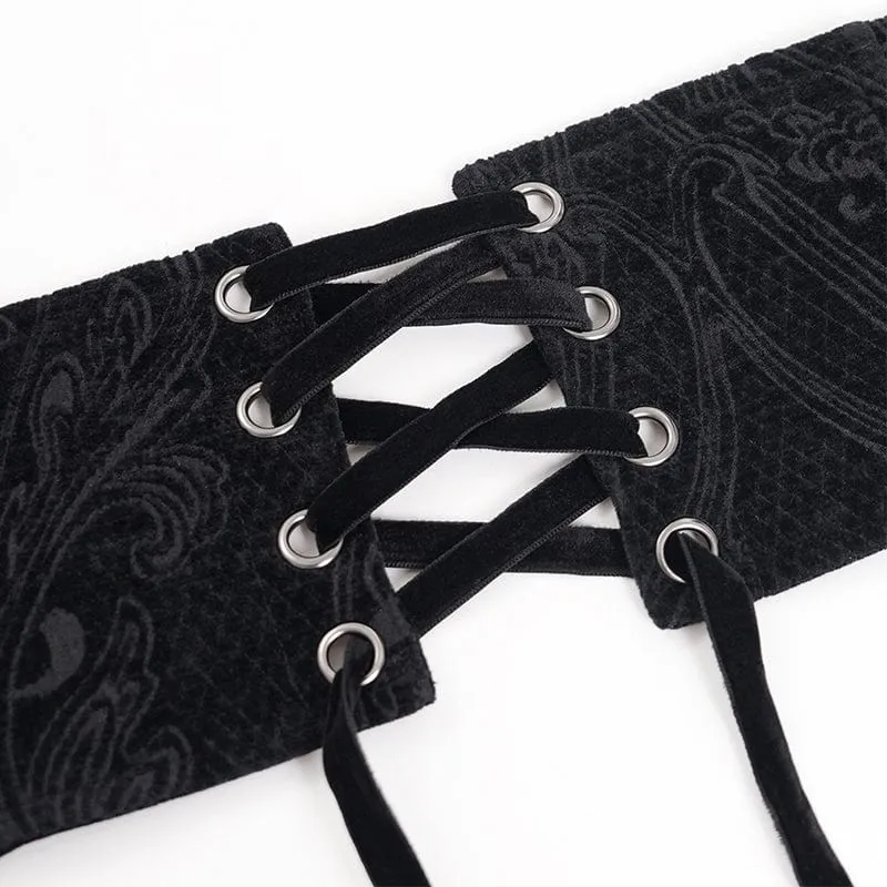 Gothic-Hüftgürtel mit Kreuzkette zum Anschnallen für Herren
