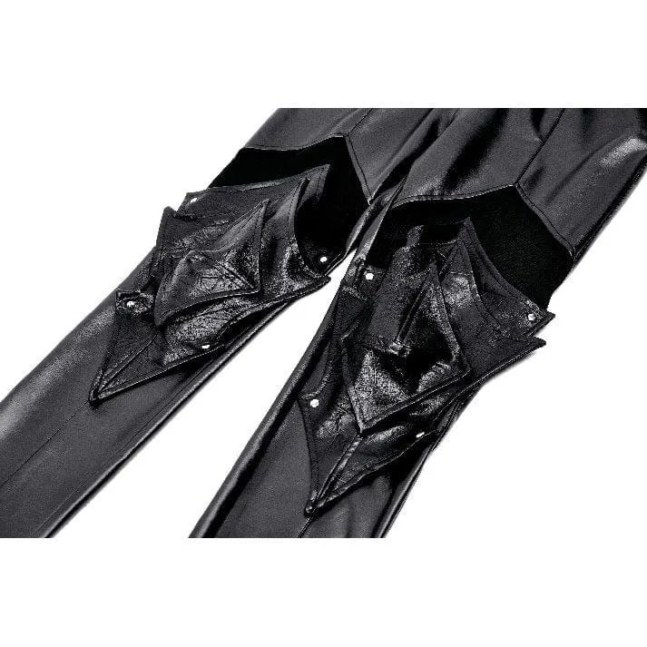 Leggings mit Punk-Rüstung und Gurtband für Damen