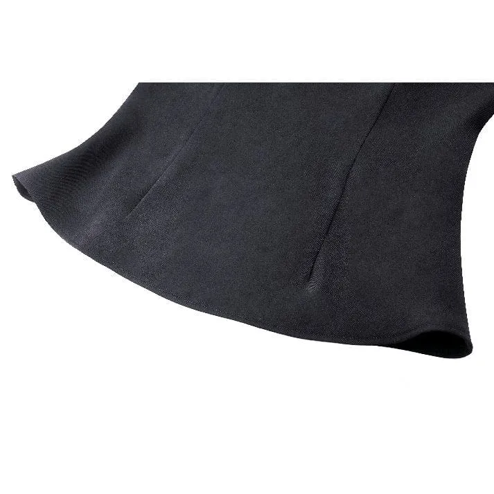 Gothic-Langarmhemd mit Rüschen für Damen