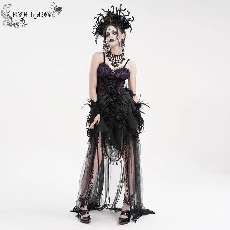 Gothic-Haarschmuck mit Schlangenblume für Damen