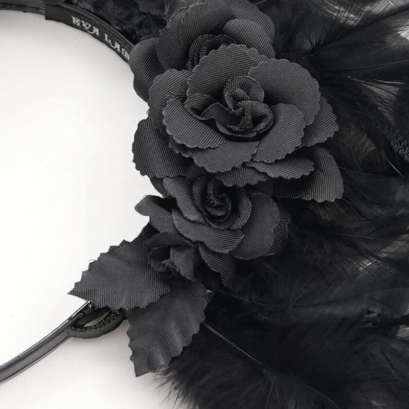Gothic-Haarschmuck mit Schlangenblume für Damen