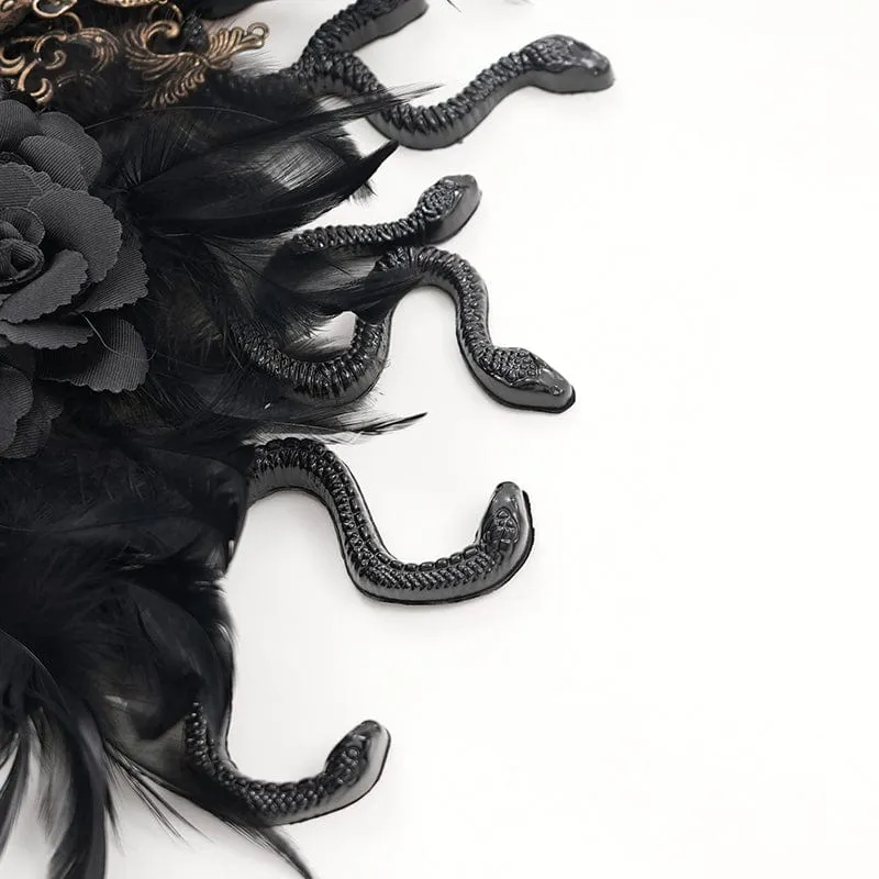 Gothic-Haarschmuck mit Schlangenblume für Damen