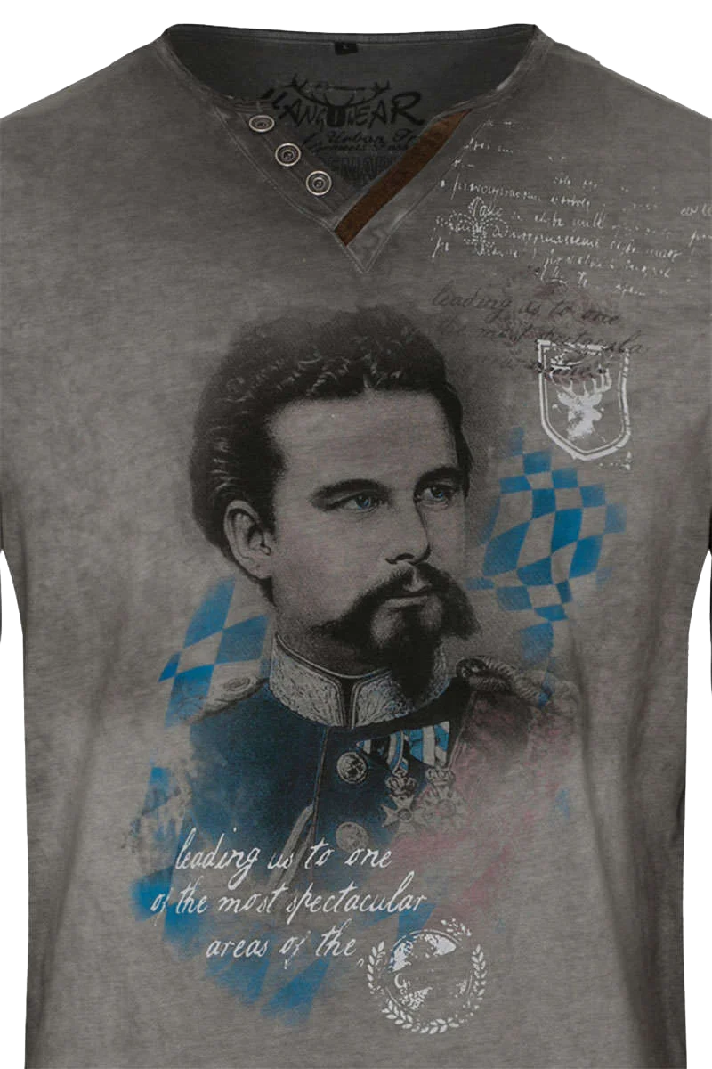 Herren Langarmshirt mit Ludwig II