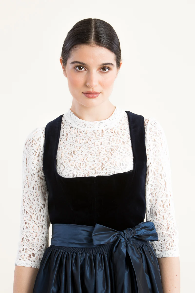 Hammerschmid Samtdirndl Wiessee blau