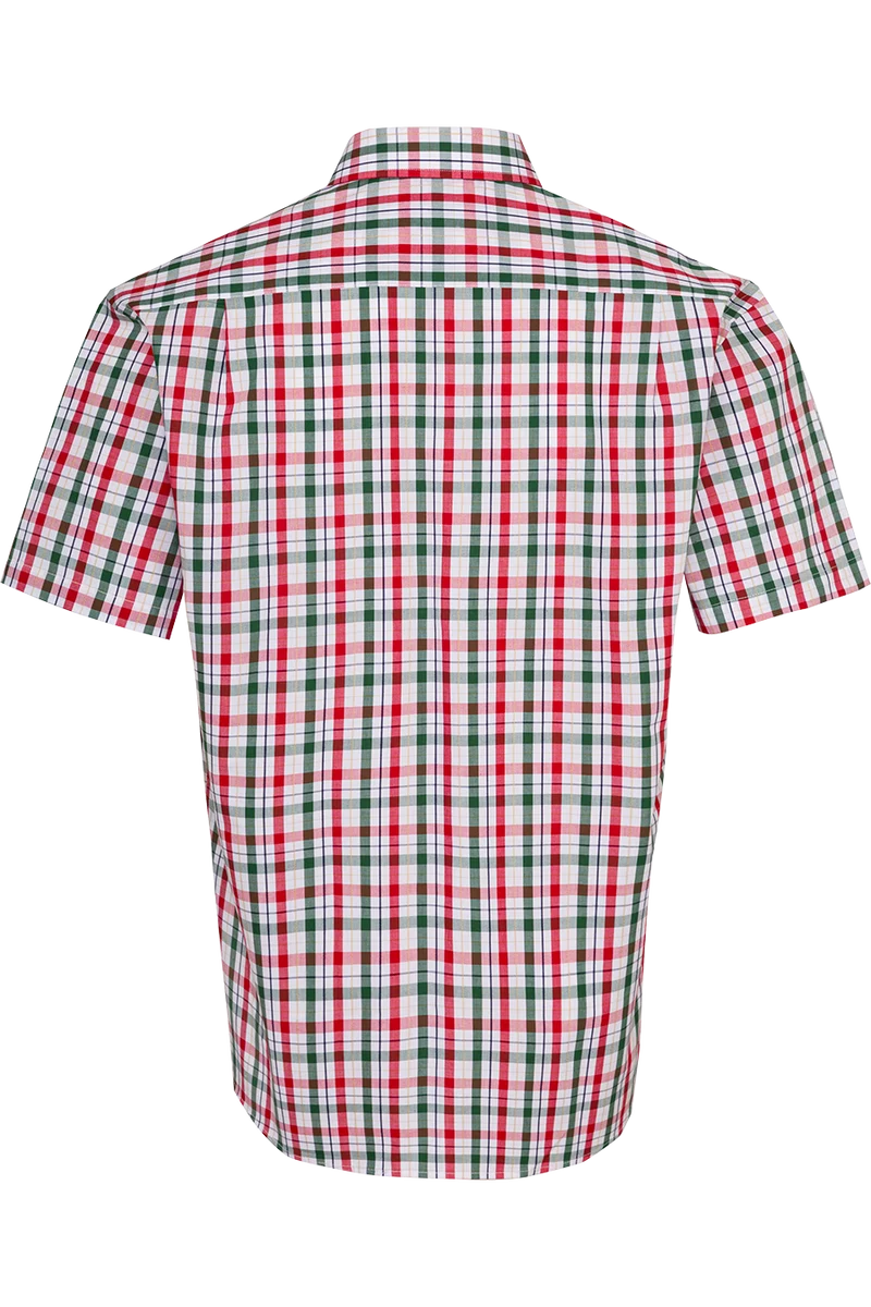 Herren Trachtenhemd kariert Kurzarm