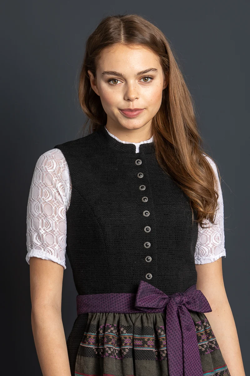 Almliebe Dirndl Bräurosl schwarz