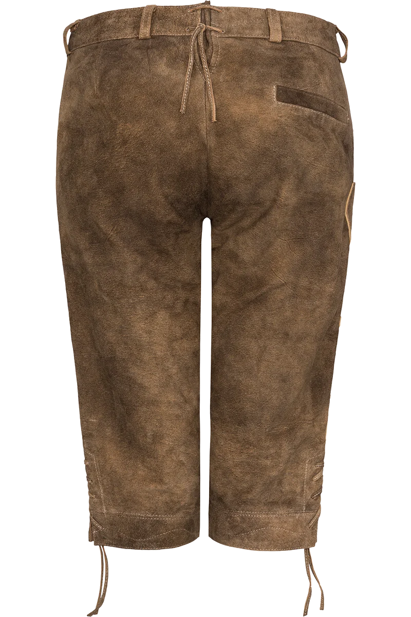 Damen Lederhose Kniebund mit Hosenlatz