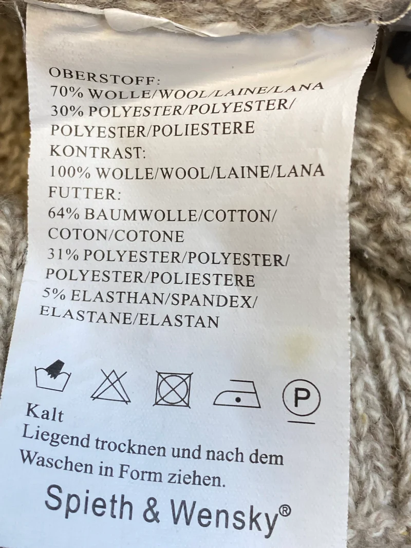Trachtenstrickjacke - Herren - grau