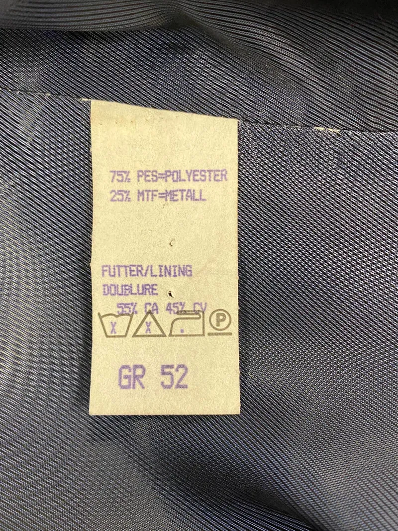 Vintage Herren Weste - blau – gestreift - Größe 52