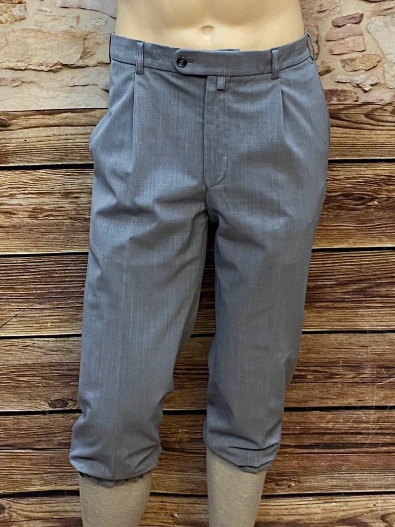 Vintage Knickerbocker Kniebundhose Grau Gr. 54 – Retro-Look