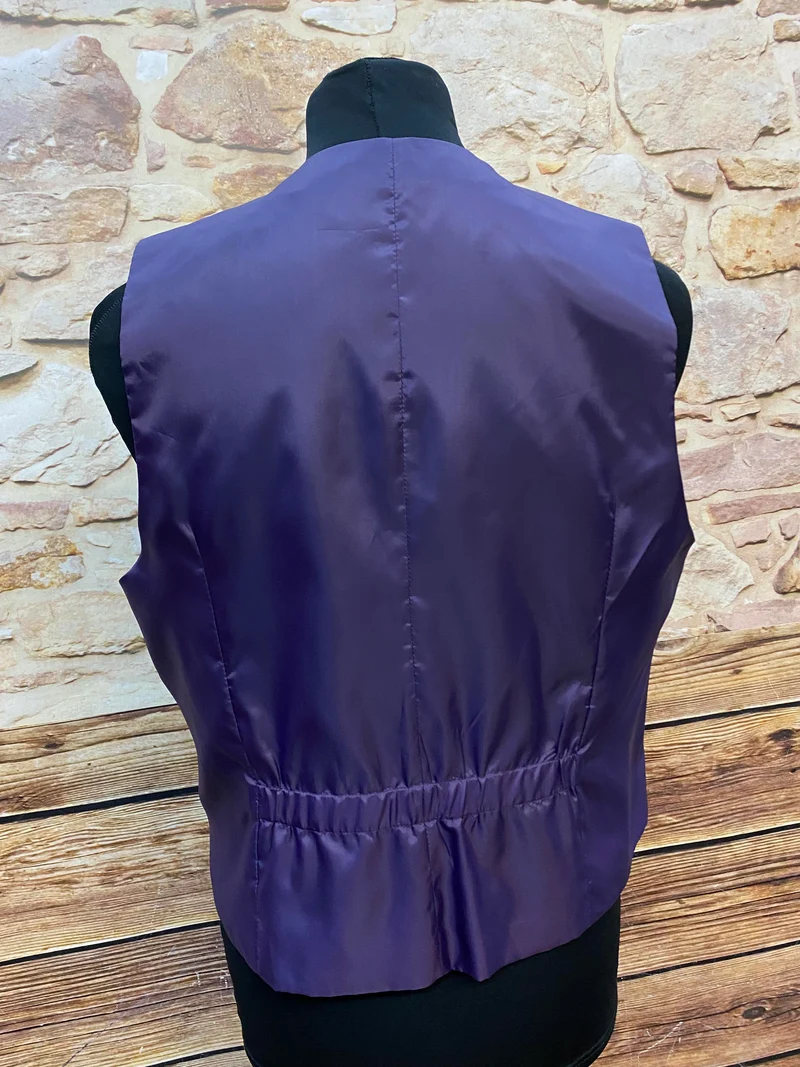 Vintage Weste violett elegant festlich Herren Gr. 50