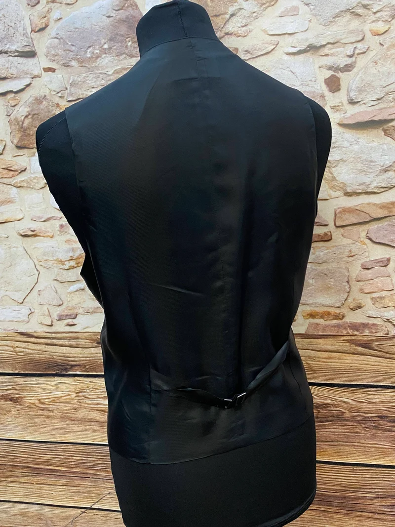 Weste - Herren - schwarz silber – Wilvorst – Gr. 26
