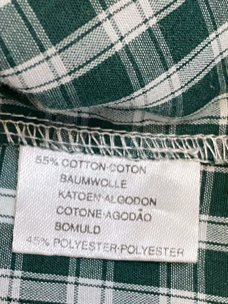 Trachtenhemd – grün - kariert – Größe 41