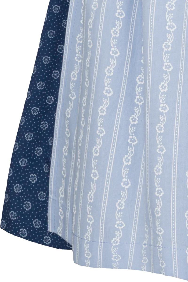 Kinderdirndl aus reiner Baumwolle - dunkelblau