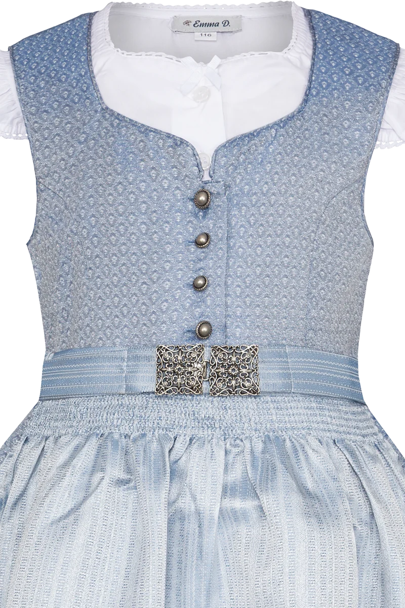 Kinderdirndl mit Bluse und Broschenschürze