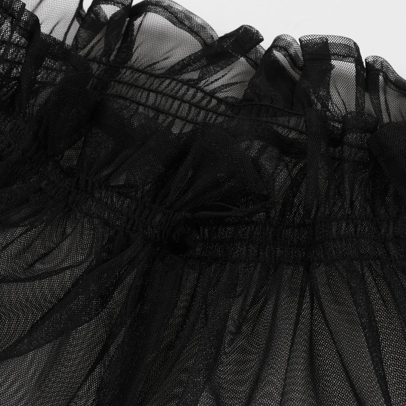 Gothic-Halloweenkleid mit Rüschenkragen für Damen