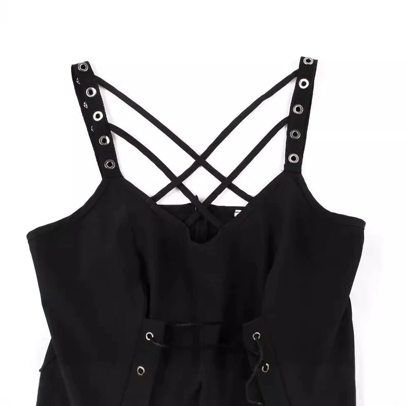 Gothic-Unterkleid mit Schnürung für Musikfestivals für Damen