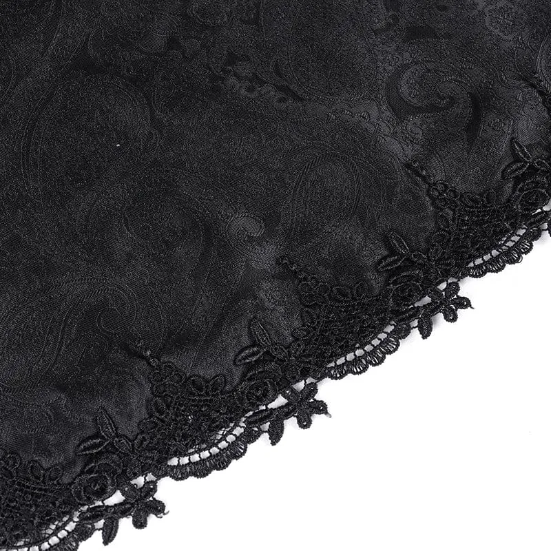 Gothic-Schnürkleid für Damen mit Neckholder und asymmetrischem Saum, Abschlusskleid