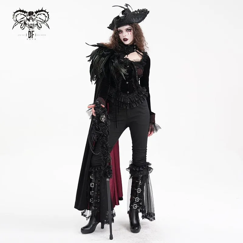 Gothic Splice Rüschen-Spitzenhose für Damen