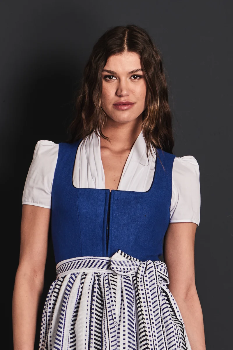Almliebe Dirndl Hiesige Helena royalblau