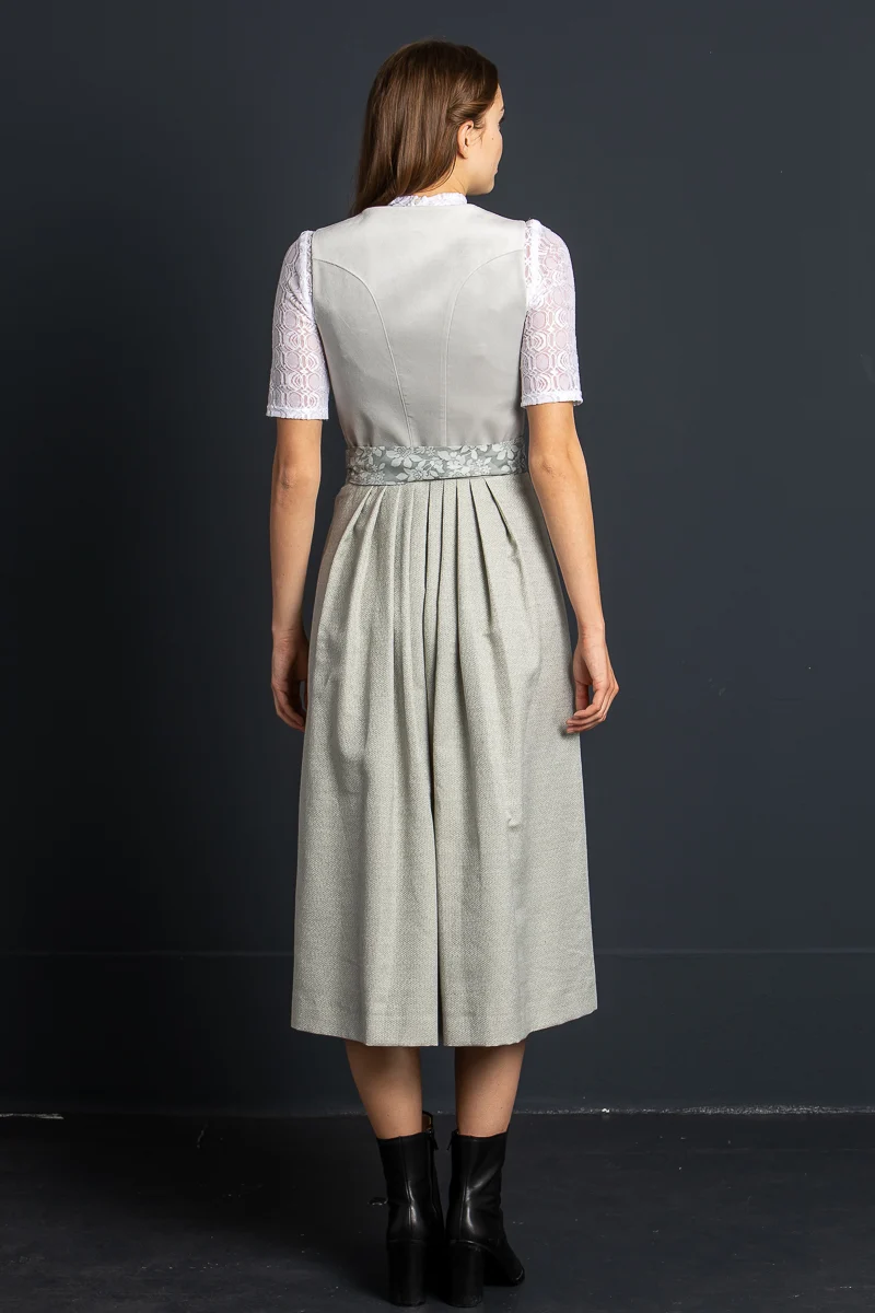 Almliebe Dirndl Boarische Braut grau