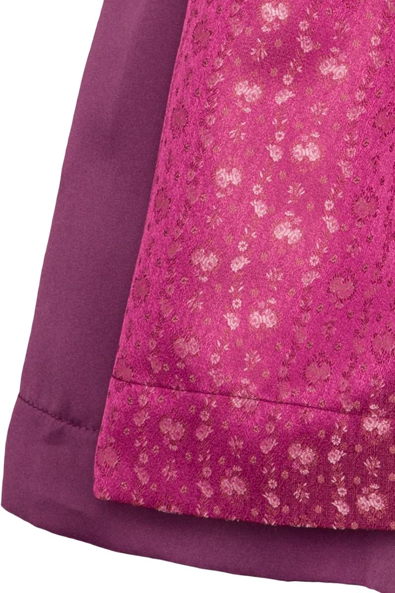 Kinderdirndl mit Blumen- und Rehmuster inklusive Bluse