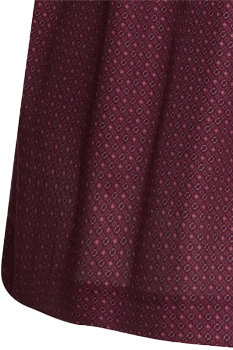 Baumwolldirndl lang mit Leinenschürze