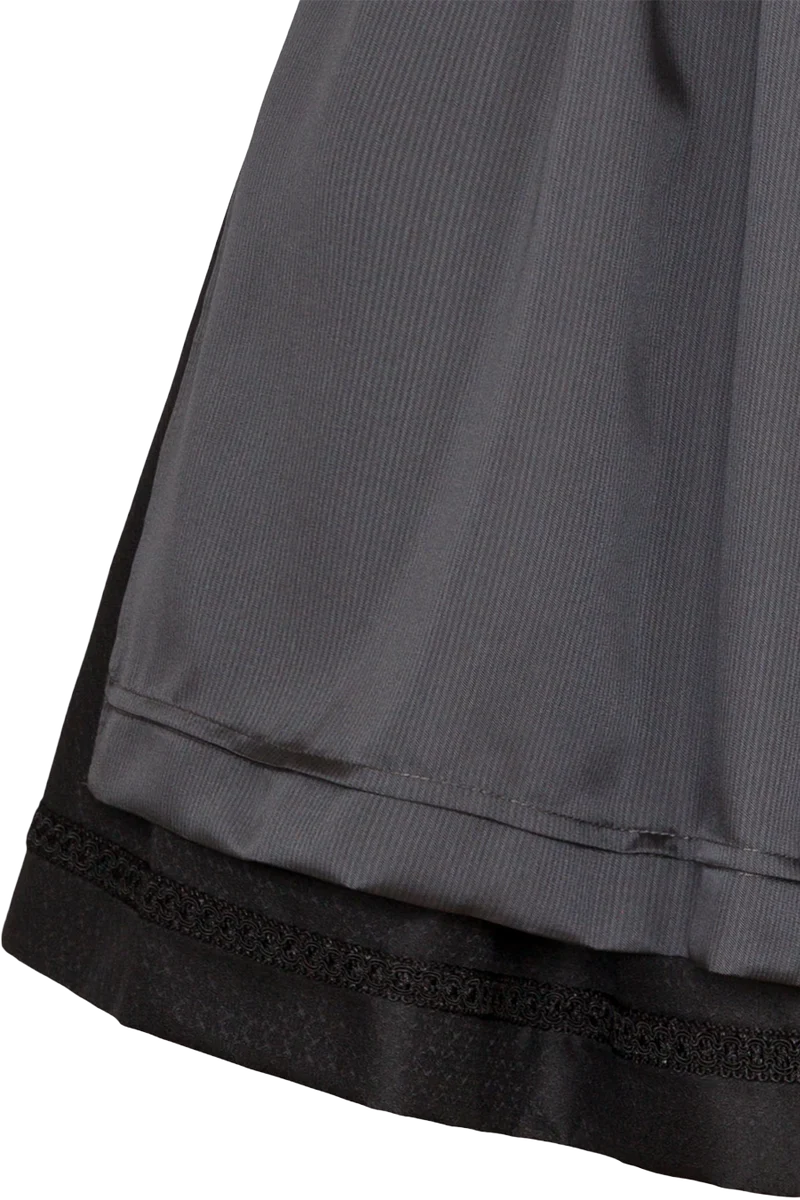 Mini-Samtdirndl mit eckigem Ausschnitt