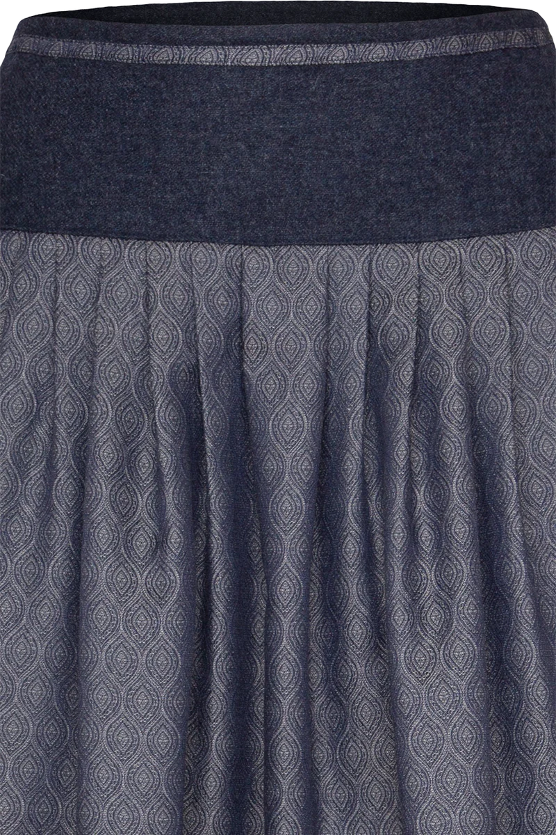 Trachtenrock Midilänge mit Jacquard-Muster