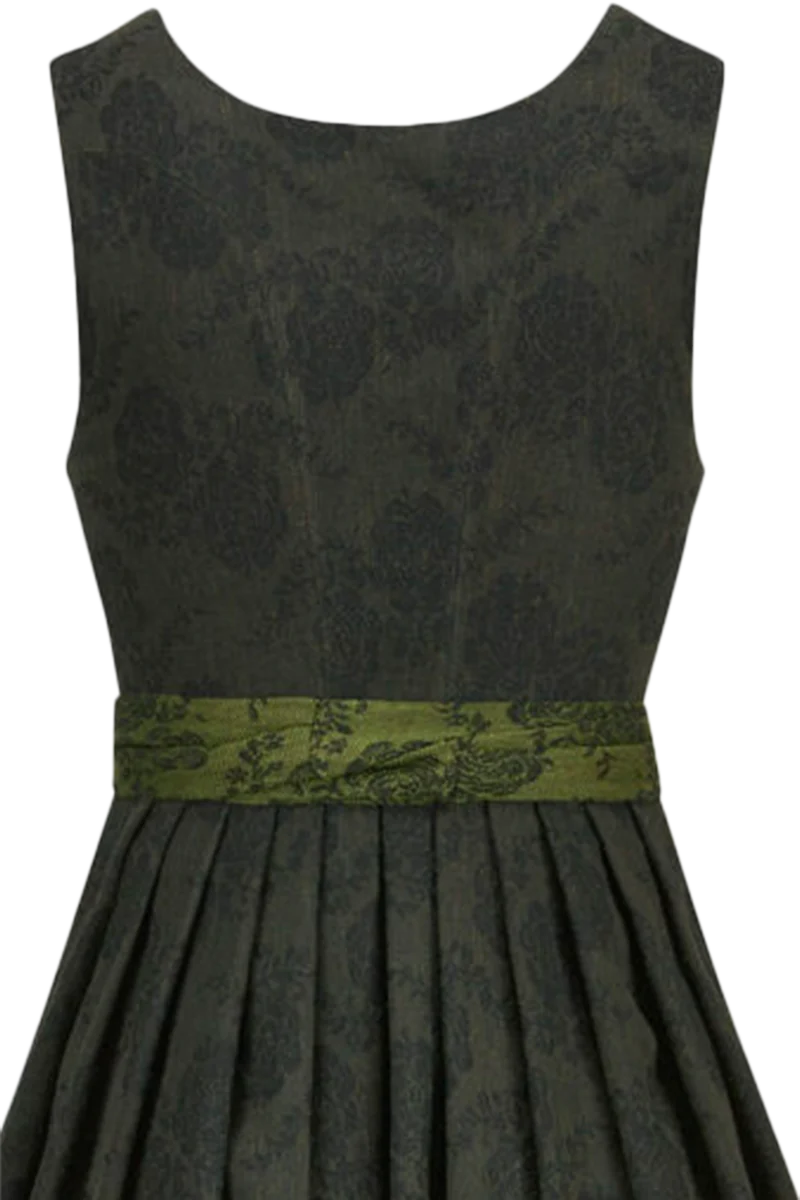 Dirndl lang aus Leinen-Baumwoll-Mischung