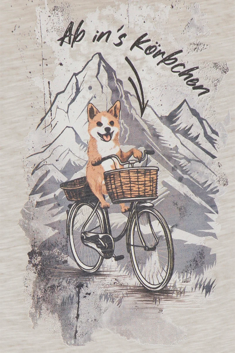 Alpines Kinder-T-Shirt mit Fuchs-Print