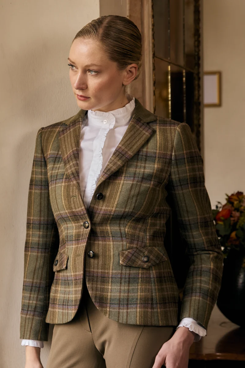 Glencheck Jacke