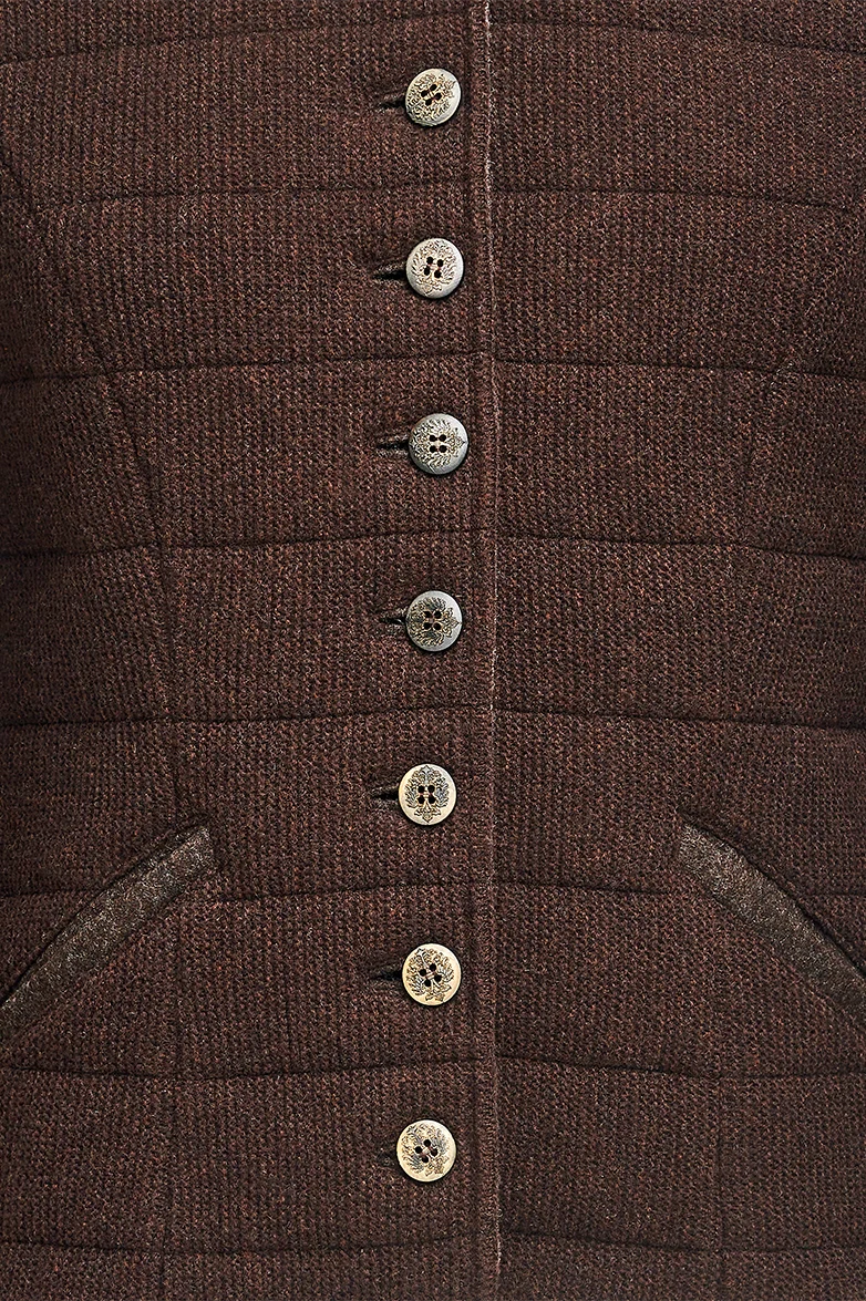 Stepp-Strickjacke mit Walk und Fuchs