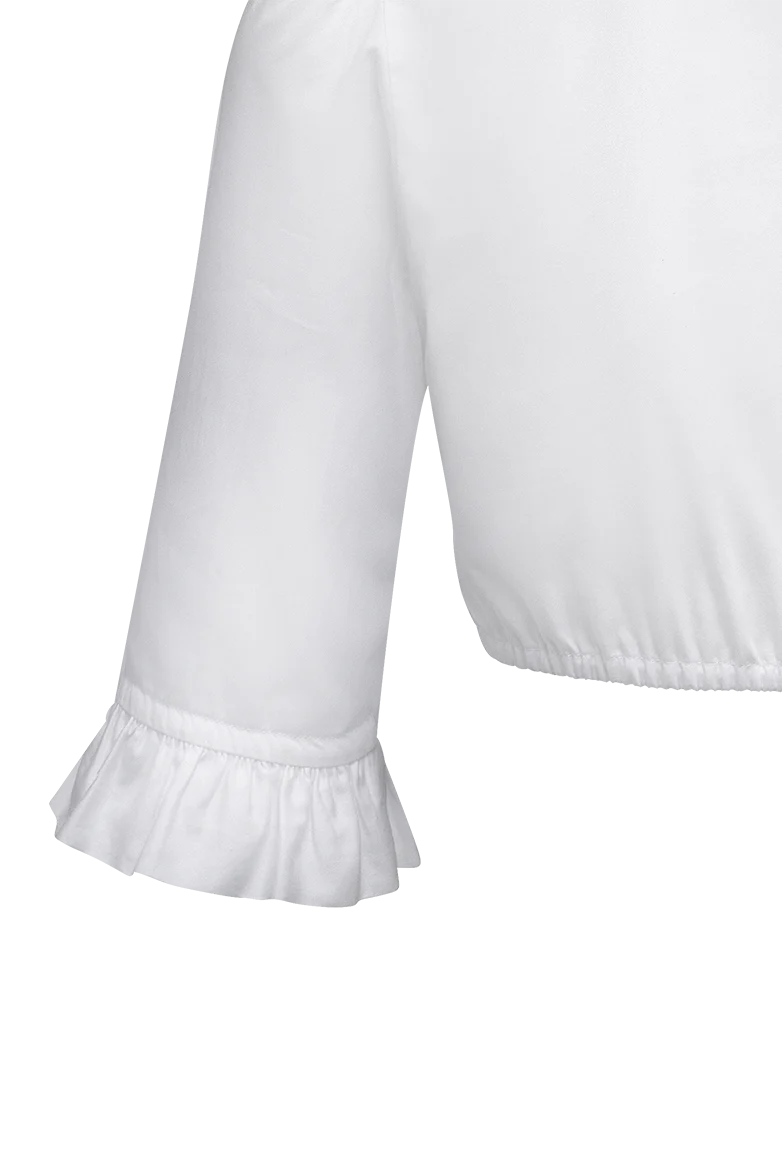 Dirndlbluse aus Baumwollsatin