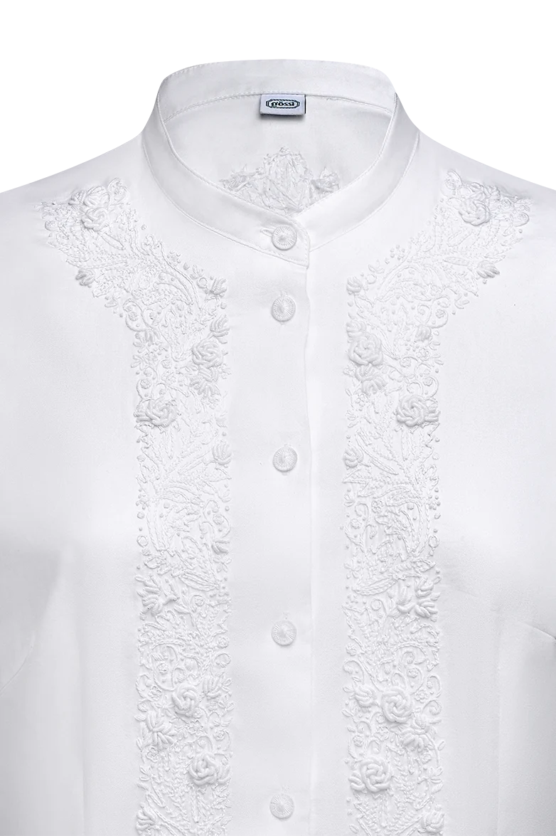 Editionsbluse aus Baumwollsatin