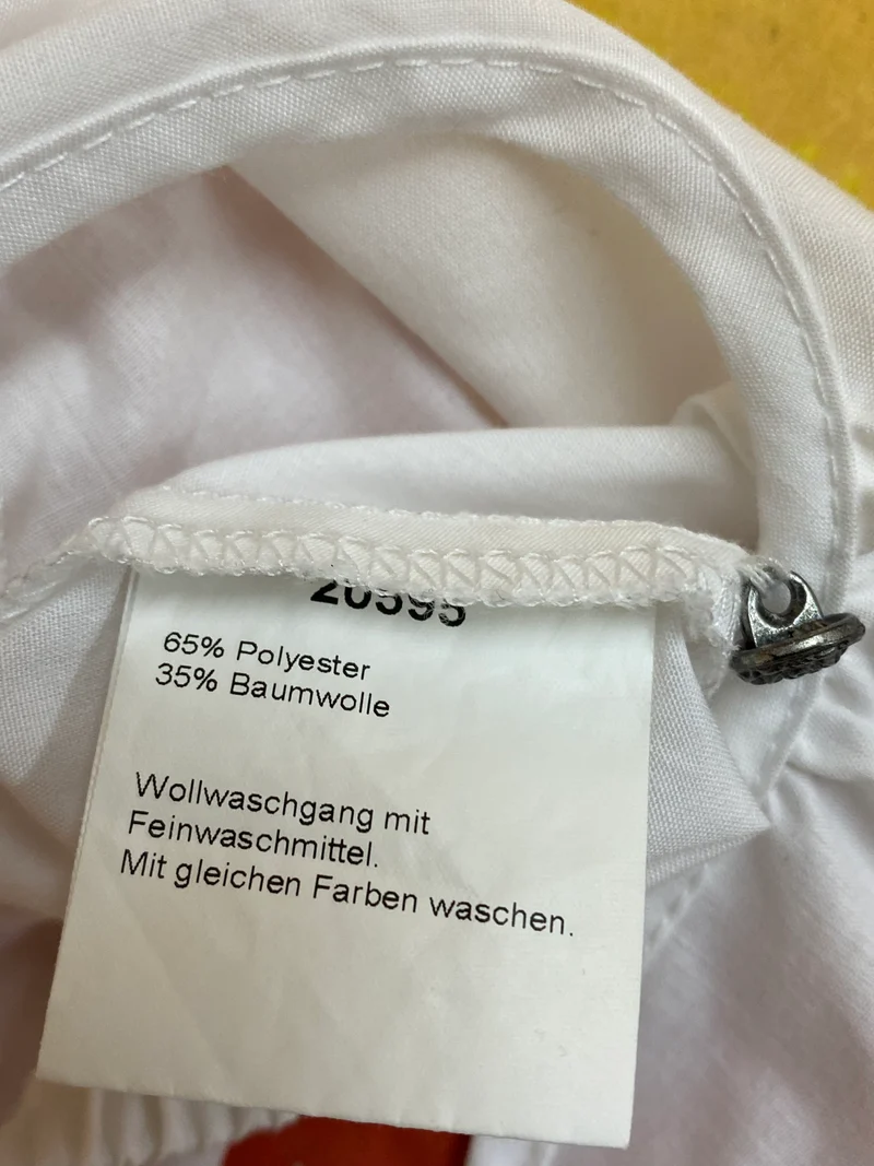 Vintage Dirndlbluse weiß - Gr. 36