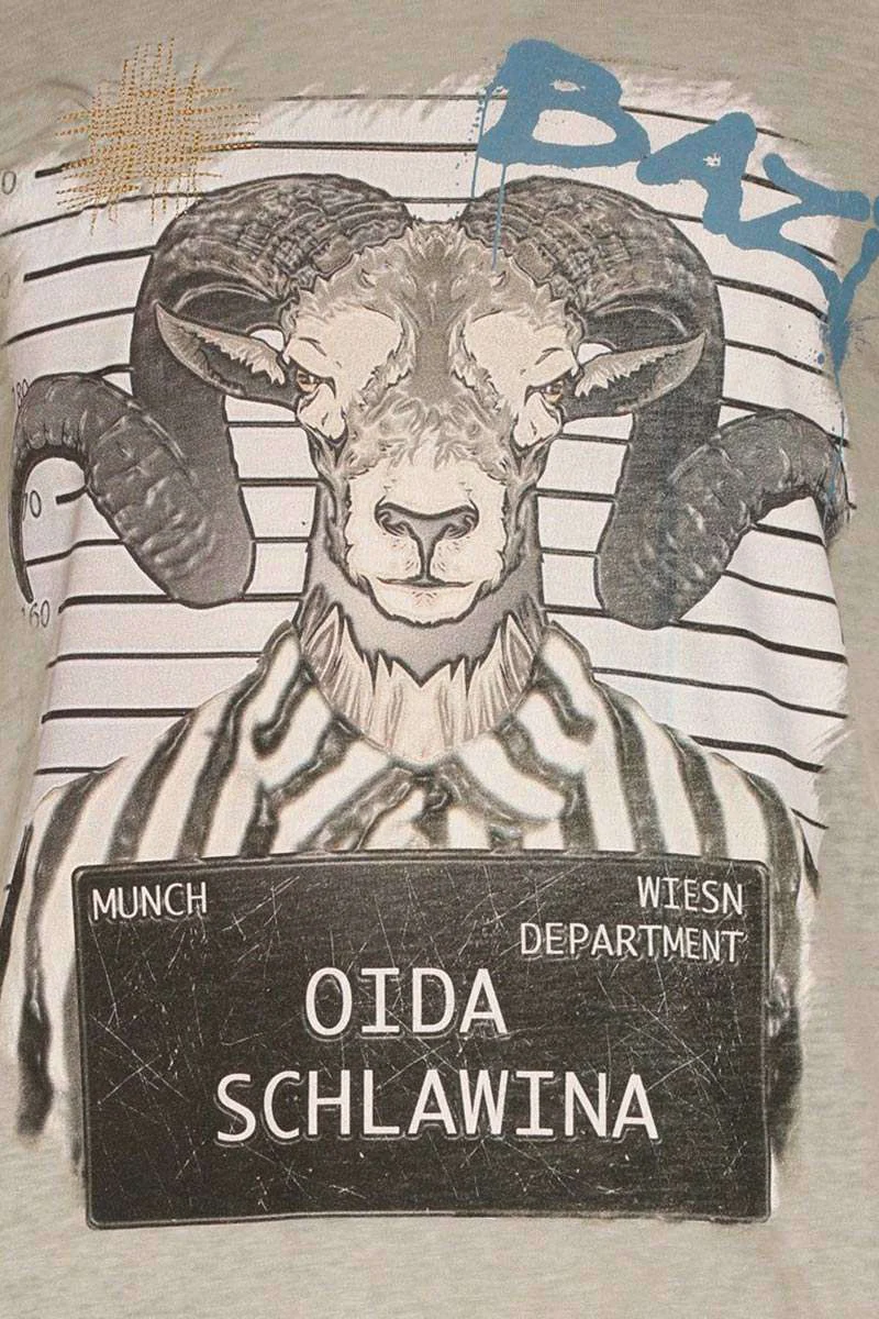 Herren Trachten T-Shirt 'Oida Schlawina'